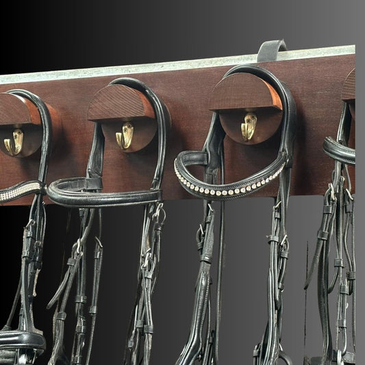 EquiOpulence Luxury Bridle Rack - 2 Full Round - EquiOpulence