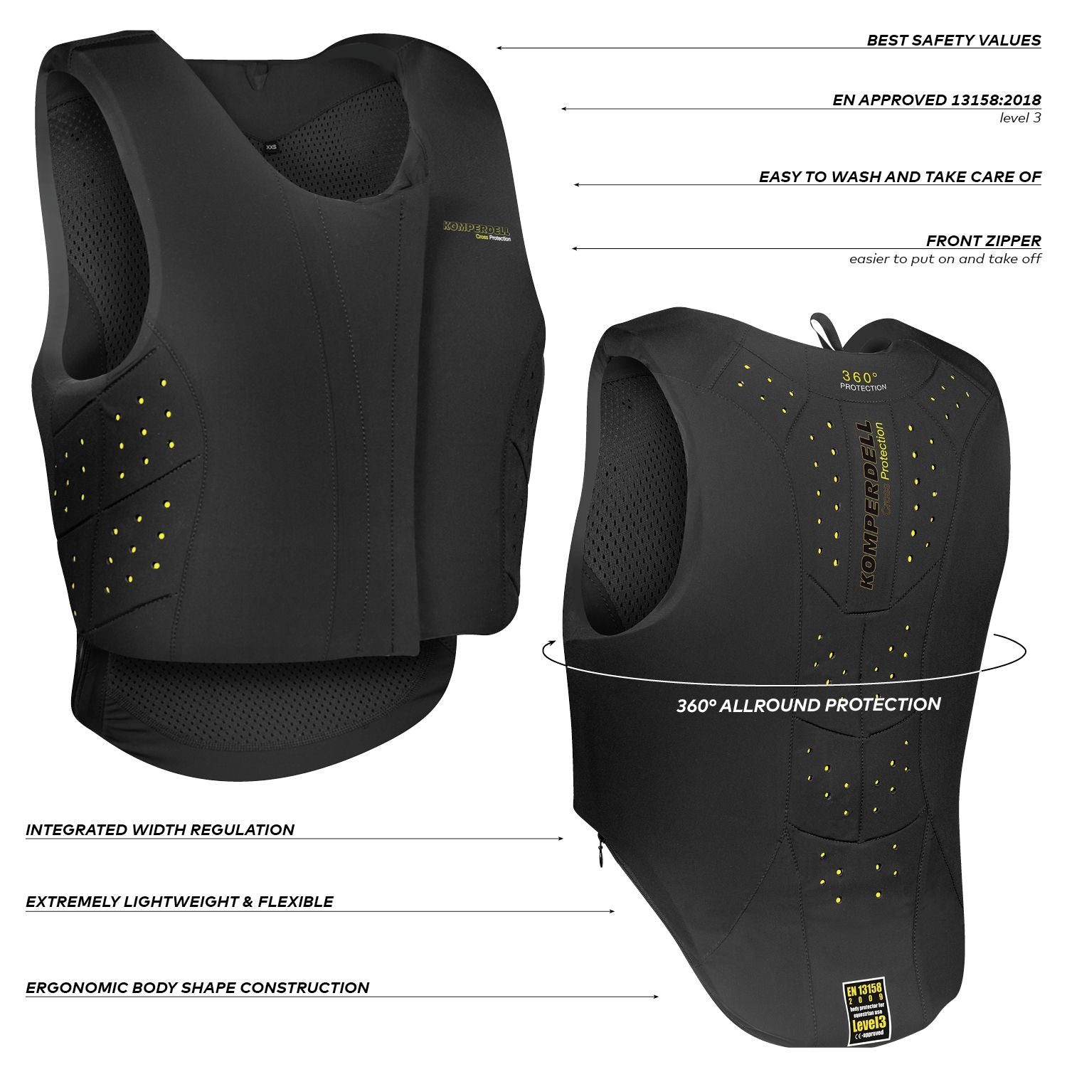Back Protector Ballistic Flex Pro Junior Komperdell - Hööks Back Protector Ballistic Flex Pro Junior Komperdell - Hööks